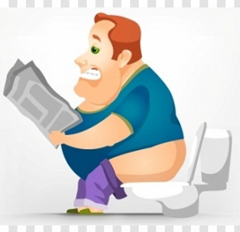 Cartoon Toilet Royalty-free - Constipation Transparent PNG