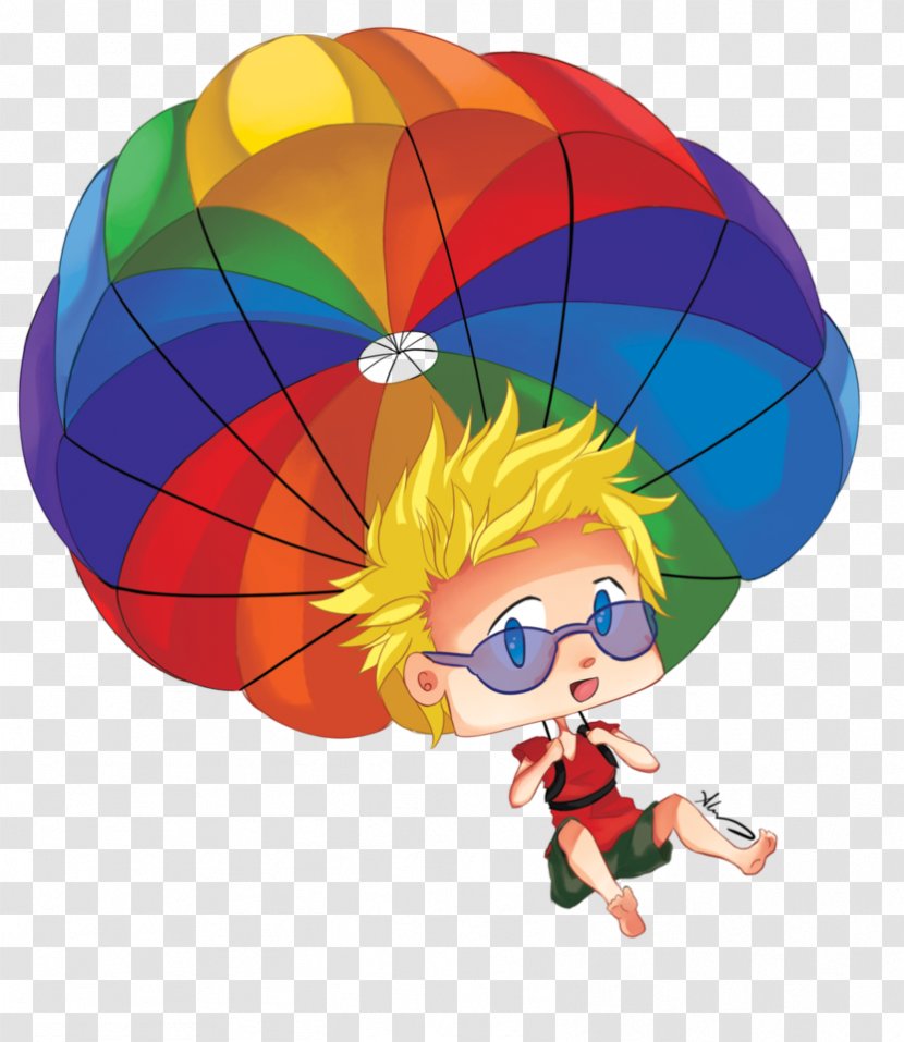 Parachuting Parachute Cartoon Desktop Wallpaper - Fictional Character Transparent PNG