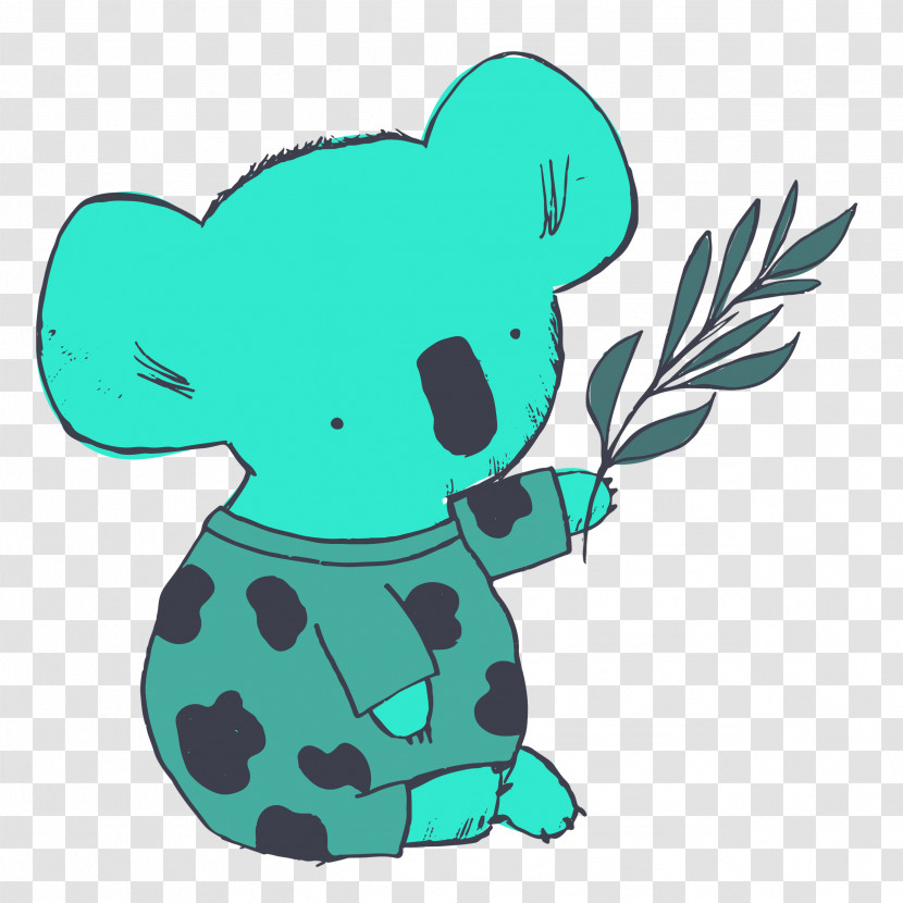 Leaf Cartoon Character Green Pattern Transparent PNG