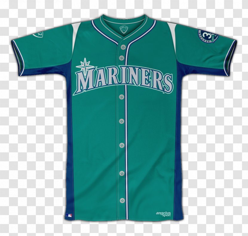 Sports Fan Jersey T-shirt Baseball Uniform Sleeve - T Shirt - Seattle Mariners Transparent PNG
