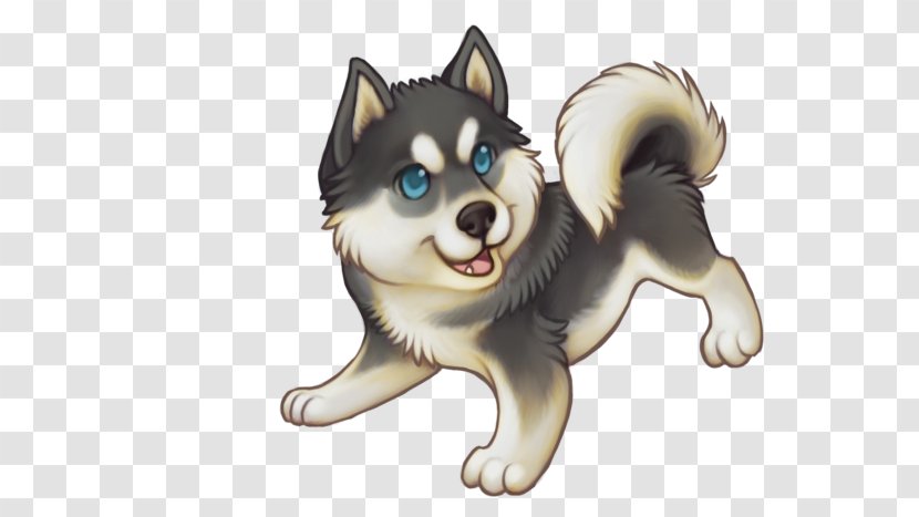 Miniature Siberian Husky Sakhalin Puppy Alaskan Malamute - Silhouette Transparent PNG