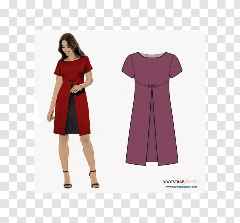 Shoulder Cocktail Dress Pattern - Abdomen Transparent PNG
