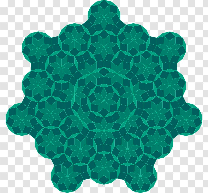 Penrose Tiling Tessellation Aperiodic Pentagonal Heptagonal - Geometrical Transparent PNG