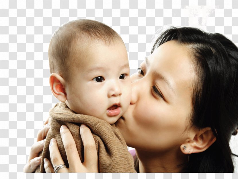 Mother Child Infant Stock Photography Kiss - Cartoon - And Transparent PNG