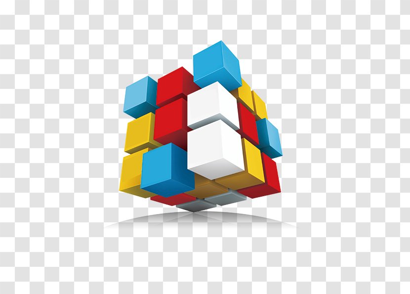 Cube Three-dimensional Space - Computer Graphics - Color Transparent PNG