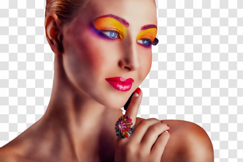 Face Lip Beauty Skin Eyebrow - Eyelash Closeup Transparent PNG
