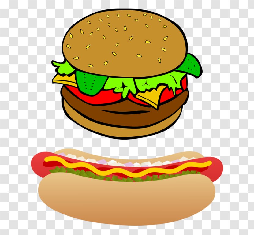 Hamburger Hot Dog French Fries Cheeseburger Fast Food - Finger Transparent PNG