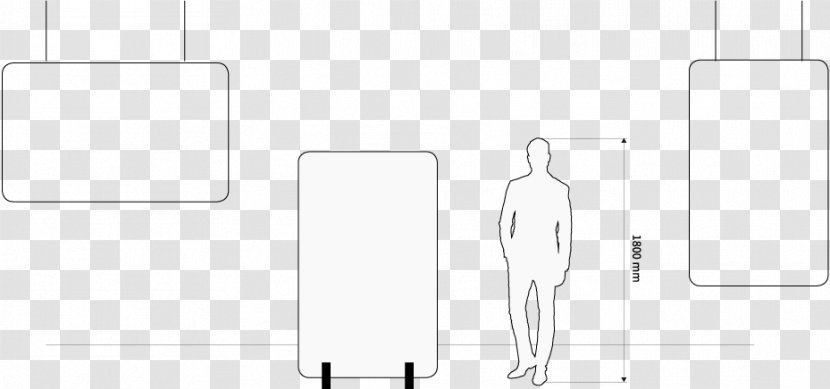 Paper Finger Drawing White - Line Art - Height Measurement Transparent PNG