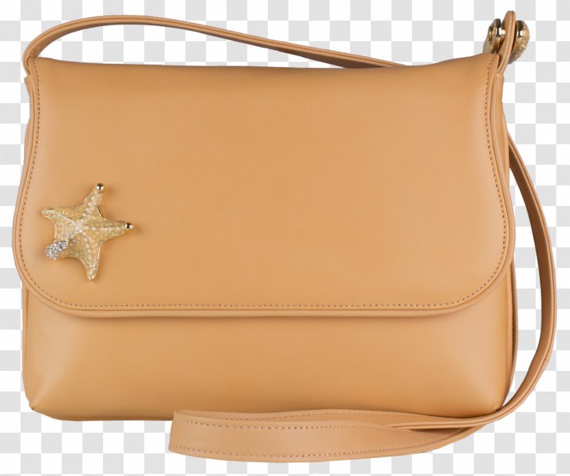 Handbag Leather Messenger Bags - Brown - Star Fish Transparent PNG