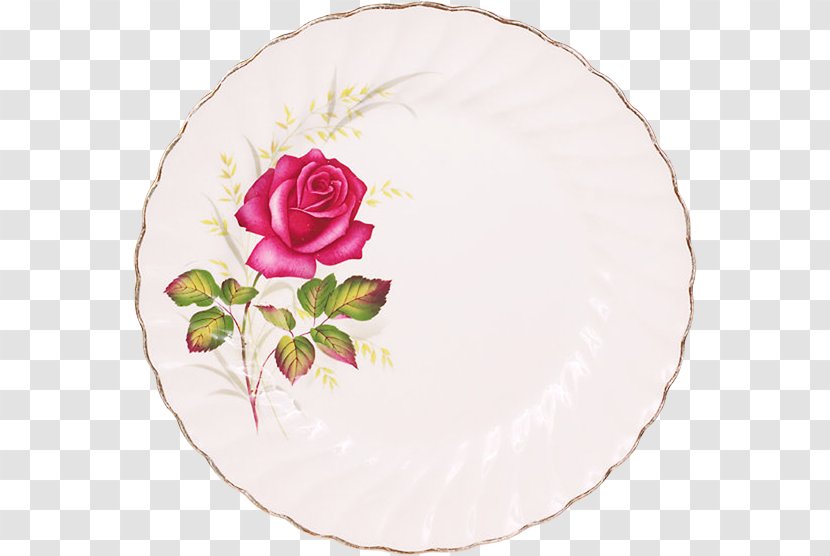 Garden Roses Plate Porcelain Tableware Beach Rose Transparent PNG