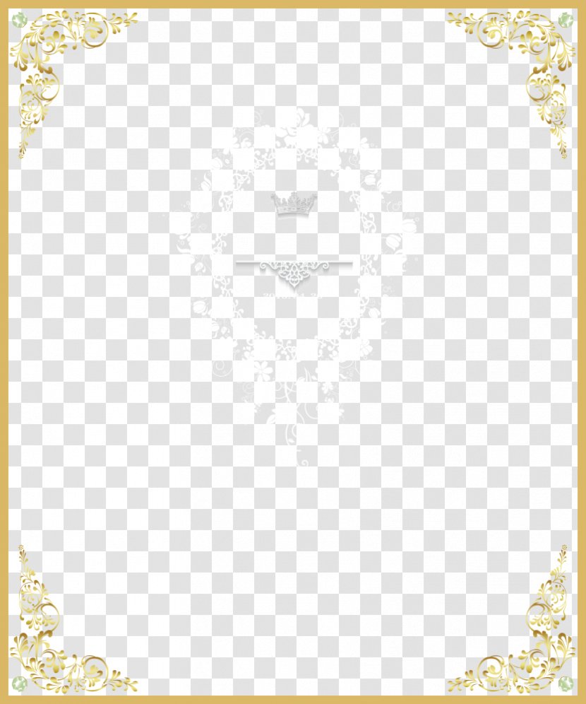 Yellow Area Pattern - Computer Graphics - Vector Chinese Style Gold Frame Transparent PNG