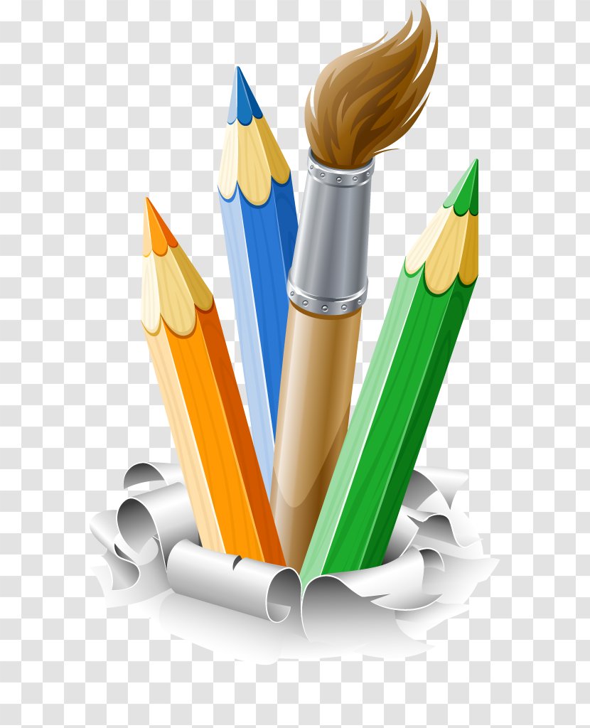 Pencil Brush Drawing Clip Art - Royaltyfree - Photos Of Helping Others Transparent PNG
