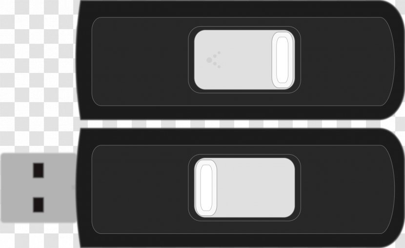 USB Flash Drives Computer Data Storage Memory Clip Art - Rectangle - Micro Vector Transparent PNG