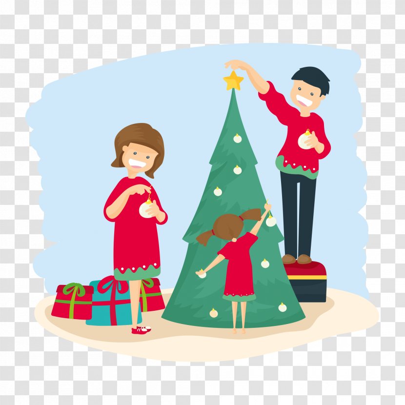 Vector Christmas Family - Ornament Transparent PNG