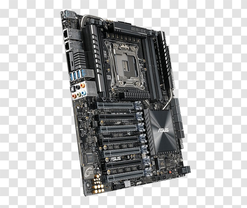 Graphics Cards & Video Adapters ASUS X99-E-10G WS Intel X99 LGA 2011-v3 SSI CEB Hardware/Electronic Motherboard - Land Grid Array - 2011 Transparent PNG