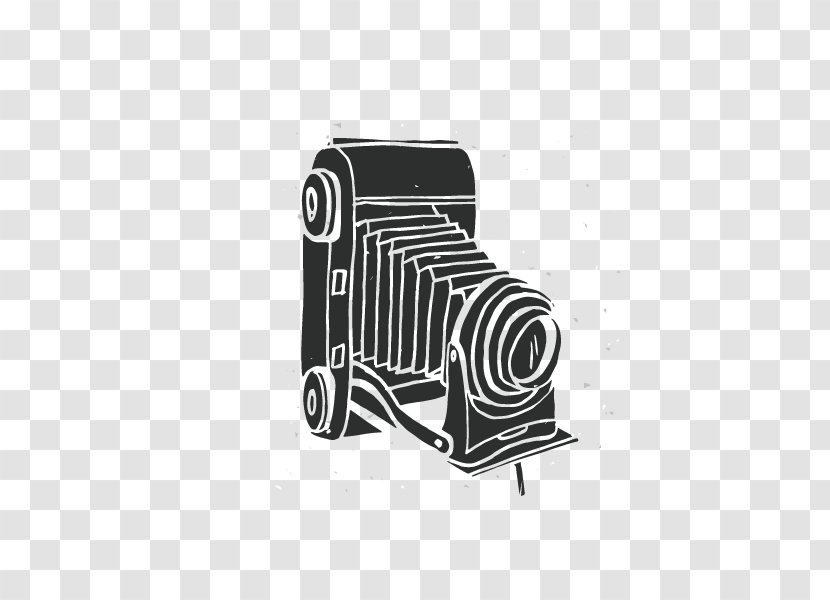 Black And White Camera Photography - Monochrome - Vintage Long-shaped Transparent PNG
