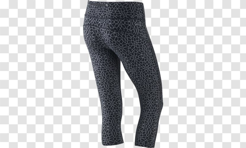 Leggings Dry Fit Capri Pants Nike Tights - Silhouette Transparent PNG