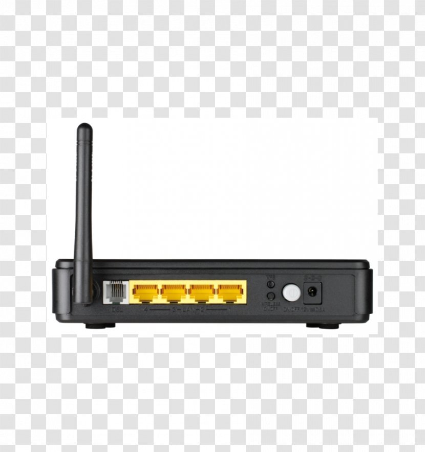 DSL Modem Router D-Link Internet Computer Network - Electronics Accessory - Wifi Transparent PNG