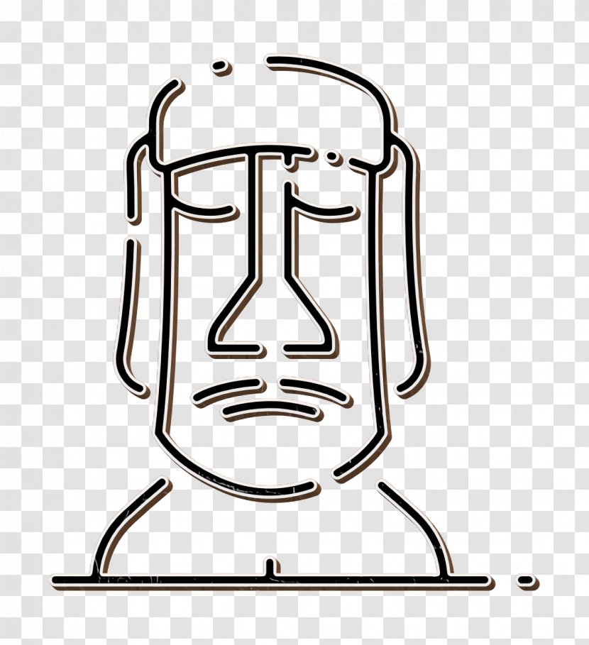 Chile Icon Easter Head - Line Art Transparent PNG