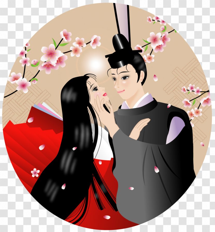 The Tale Of Genji Hikaru Hinamatsuri Murasaki - Silhouette - Flower Transparent PNG