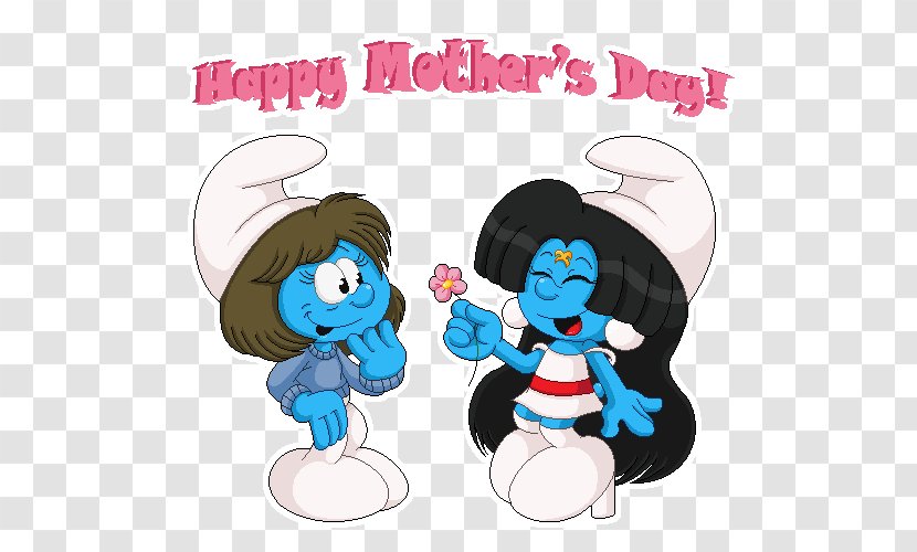 Mother's Day Grouchy Smurf Smurfette Sister - Art Transparent PNG