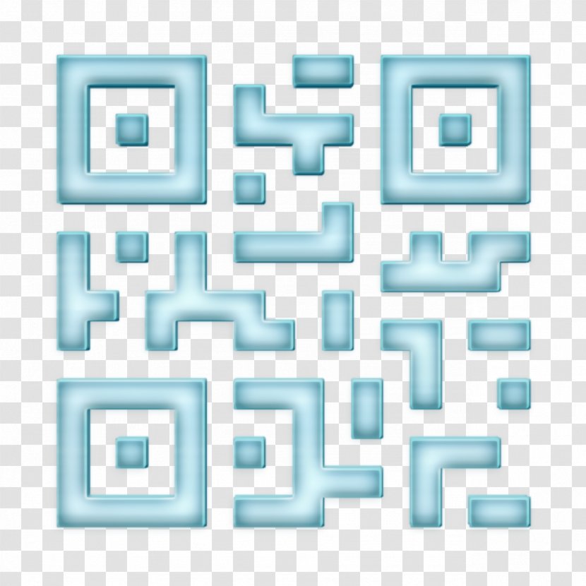 Qr Code Icon Programming - Rectangle - Turquoise Transparent PNG