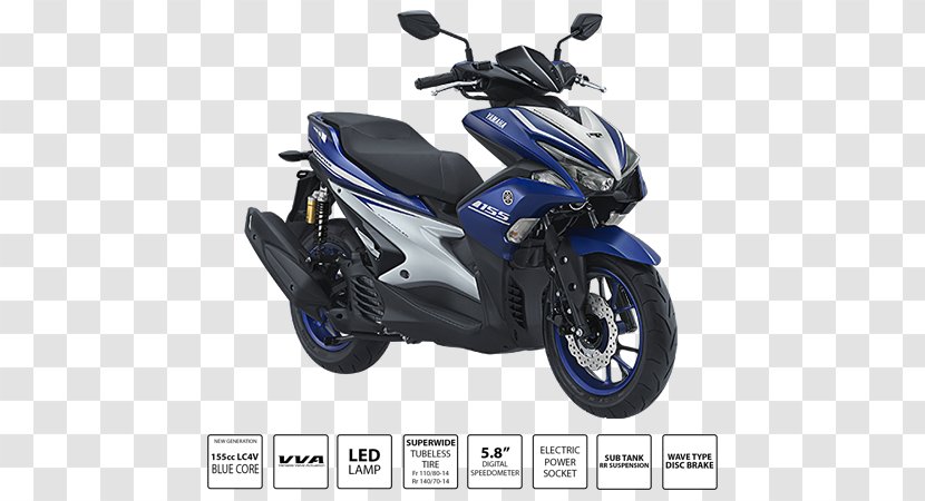 Yamaha Aerox Motor Company Motorcycle Honda NMAX - Antilock Braking System - Lampu Pelita Transparent PNG