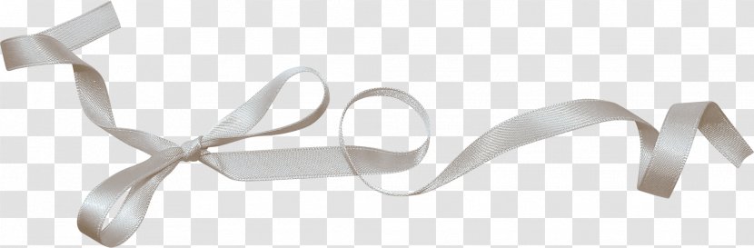 Black Ribbon Clip Art - White - Satin Transparent PNG