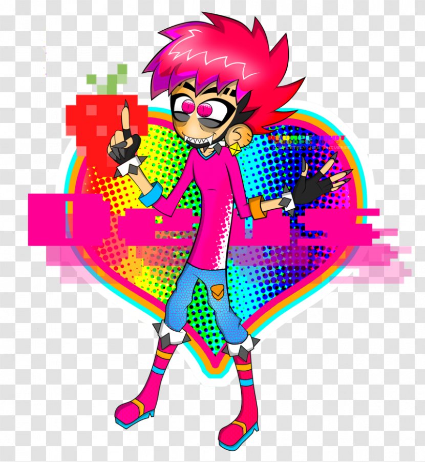 Pink M Line Character Clip Art - Fictional Transparent PNG