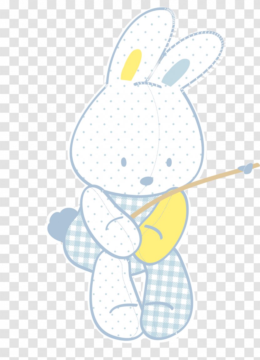 Easter Bunny Rabbit Illustration - Apple - Vector Cute Little Transparent PNG