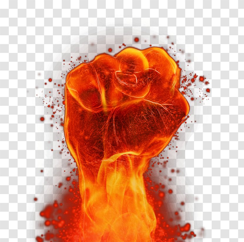Fire Flame - Simple File Verification - Free Energy Fist Hand To Pull The Material Transparent PNG