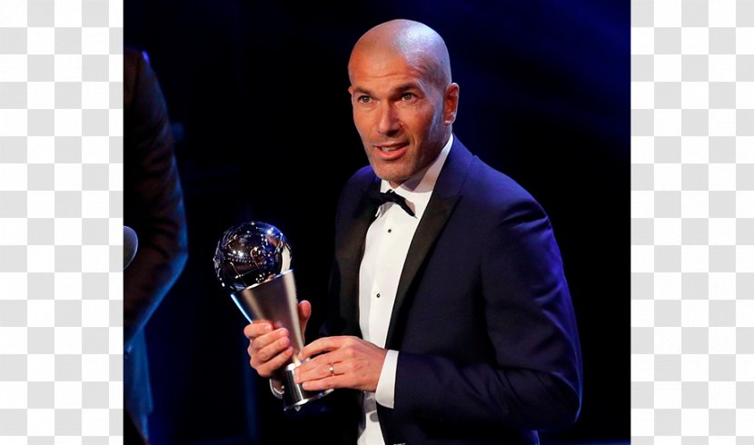 Zinedine Zidane Real Madrid C.F. The Best FIFA Football Awards 2017 2016 Coach - Speech Transparent PNG