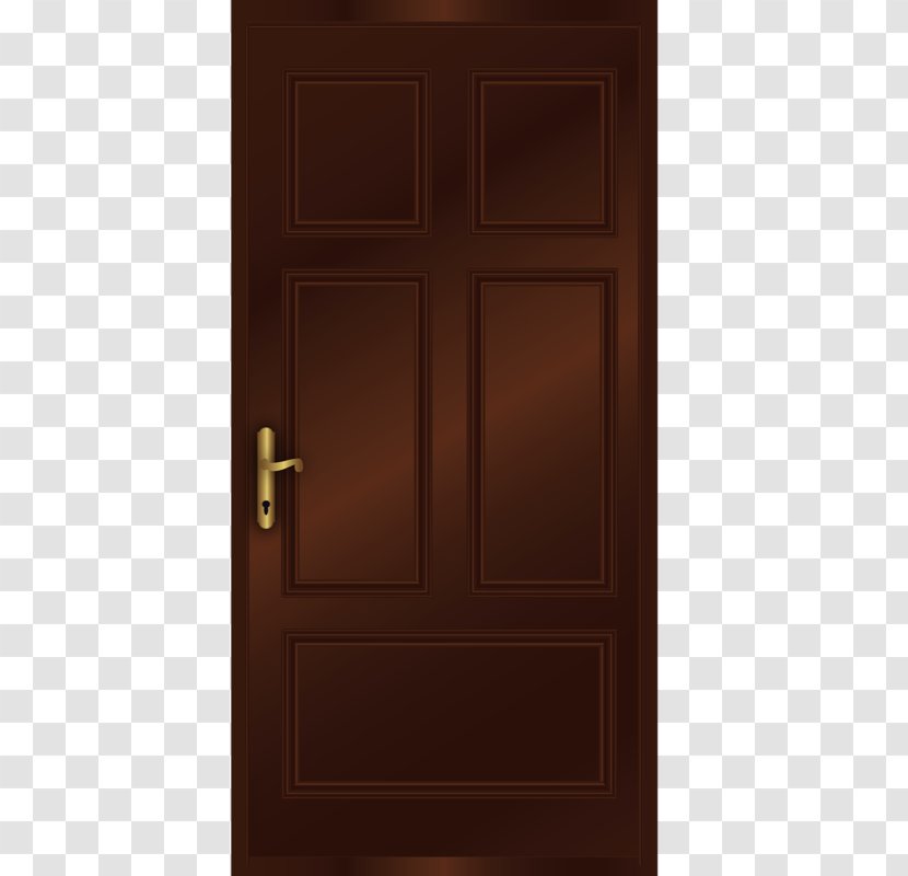 Hardwood Wood Stain Door - Brown Transparent PNG