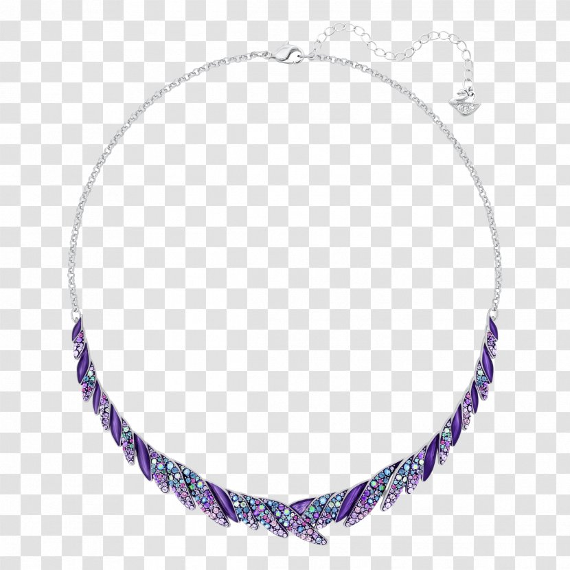 Necklace Swarovski AG Jewellery Earring Bracelet - Violet Transparent PNG