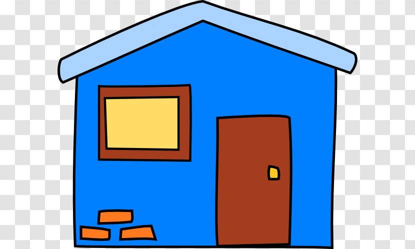 Clip Art Openclipart - House - Blue 2 Story Transparent PNG