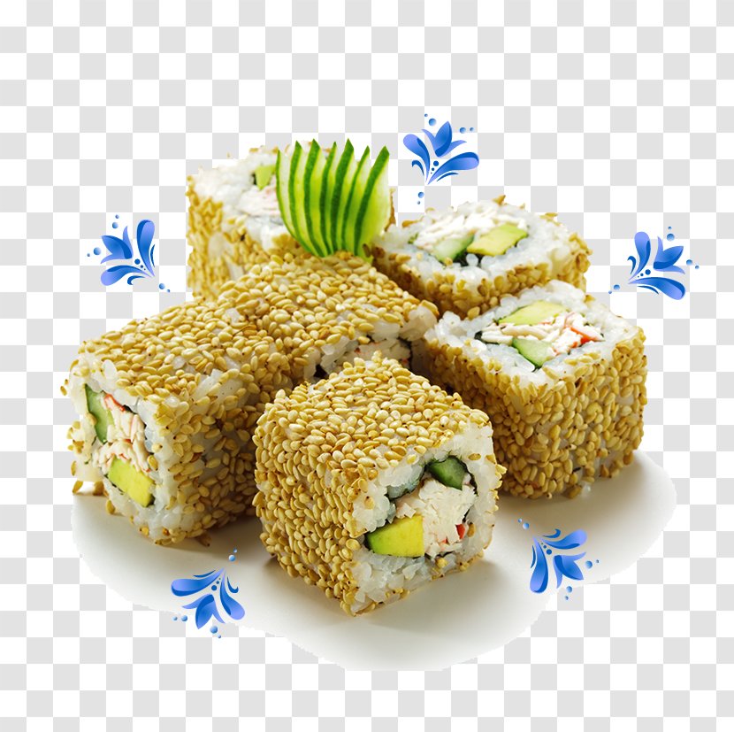 Sushi California Roll Take-out Japanese Cuisine Indian - Gimbap - Creative Rolls,download Transparent PNG