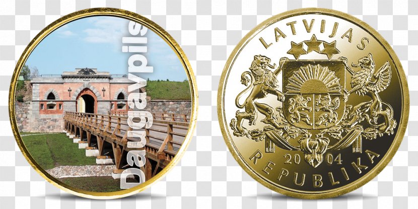 Latvian Lats Commemorative Coin Bank Of Latvia - Namam Transparent PNG