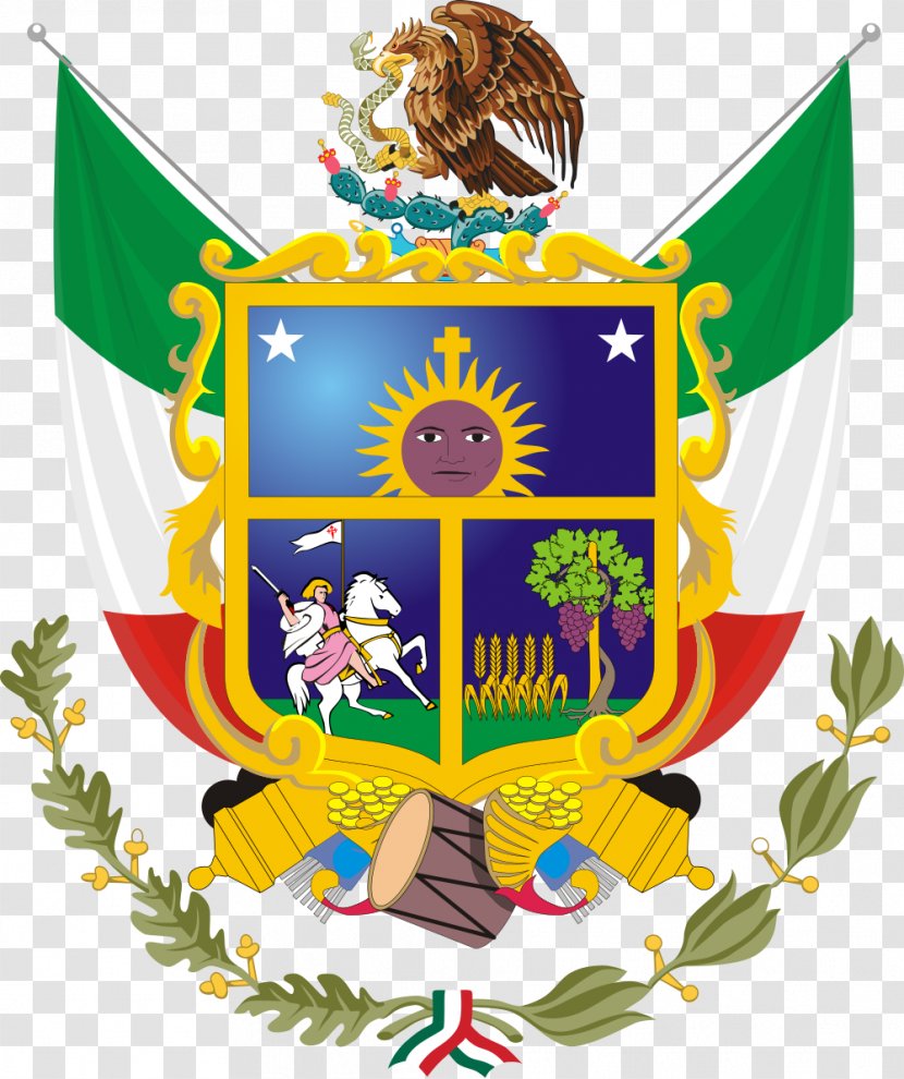 Santiago De Querétaro Coat Of Arms Mexico Colima Escudo - National Symbols - Quer%c3%a9taro Transparent PNG