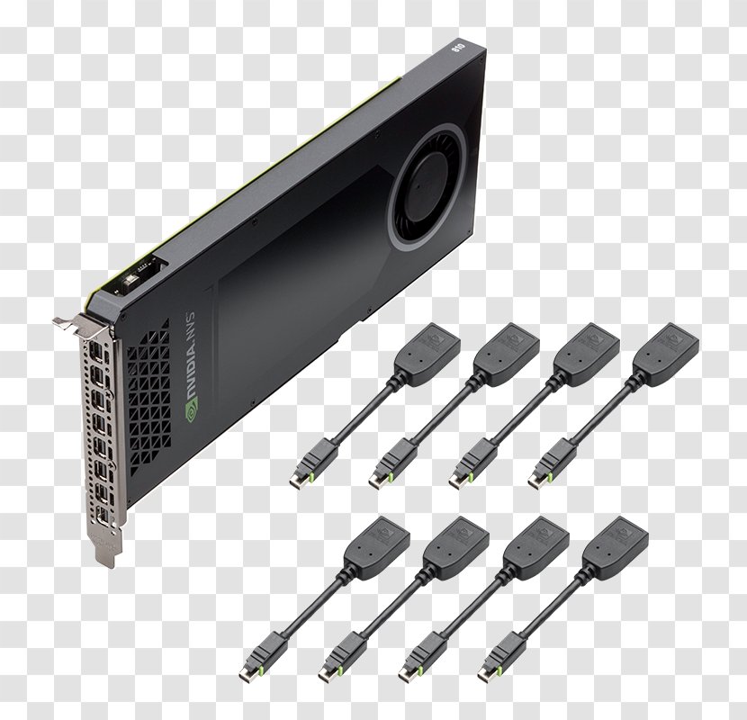 Graphics Cards & Video Adapters Nvidia Quadro PNY Technologies Processing Unit PCI Express - Displayport Transparent PNG