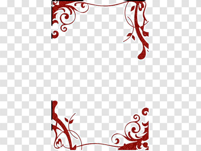 Borders And Frames Red Picture Frame Clip Art - Tree - Flourish Cliparts Transparent PNG