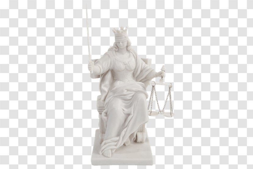 Statue Marble Sculpture Classical Lady Justice Figurine - Monument Transparent PNG
