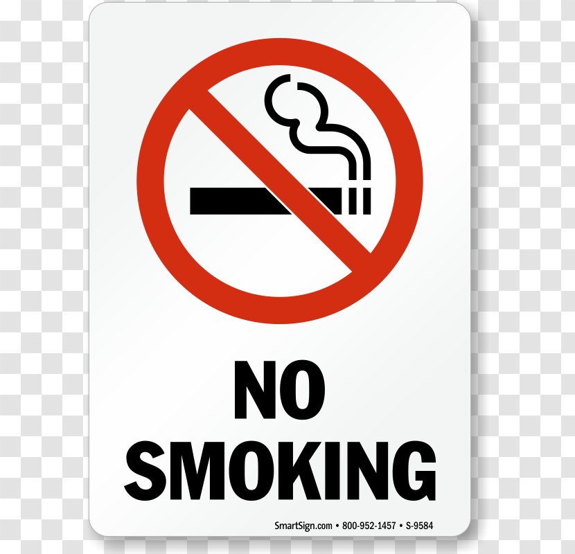 Smoking Ban Signage Label - Safety - No Sign Transparent PNG