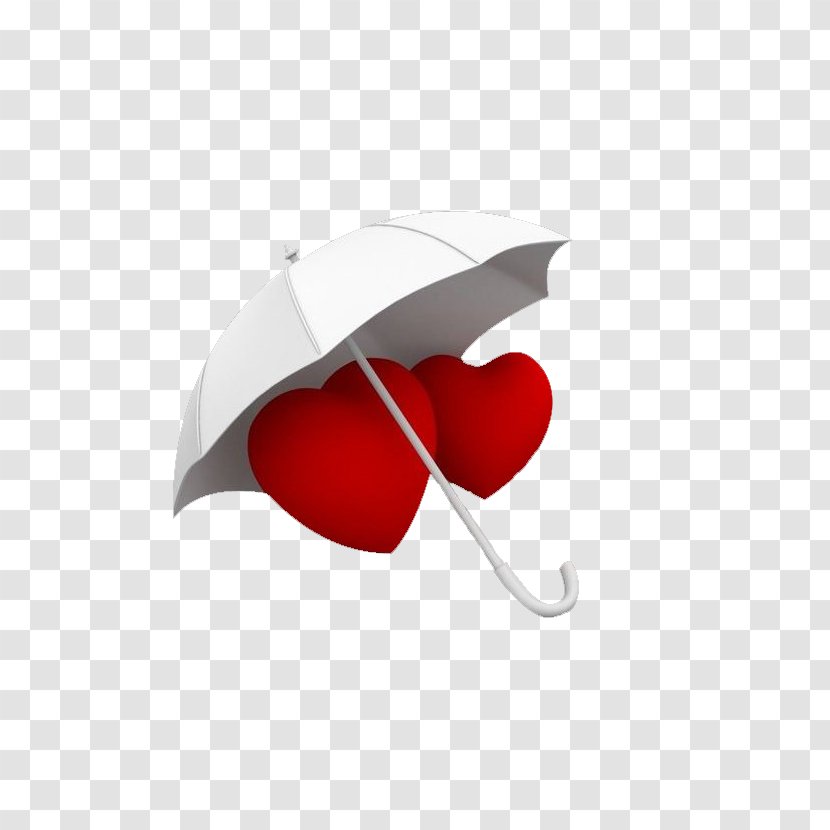 Heart Umbrella - Love - Center Transparent PNG