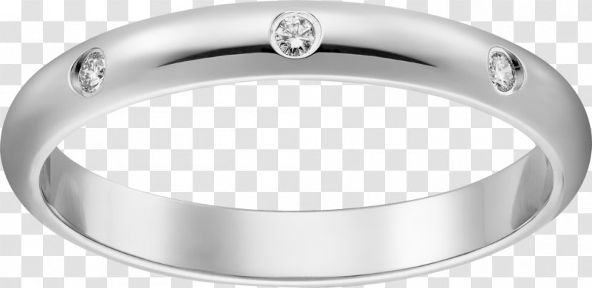 Wedding Ring Cartier Platinum - Engagement Transparent PNG