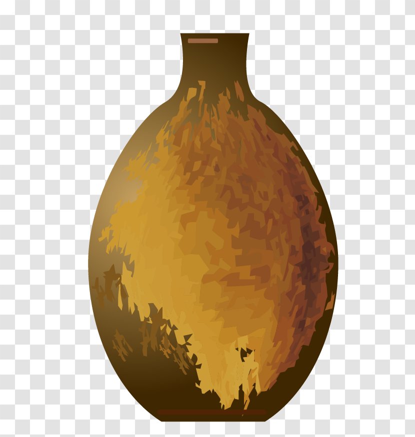 Vase Euclidean Vector Royalty-free Illustration - Material Brown Kettle Transparent PNG