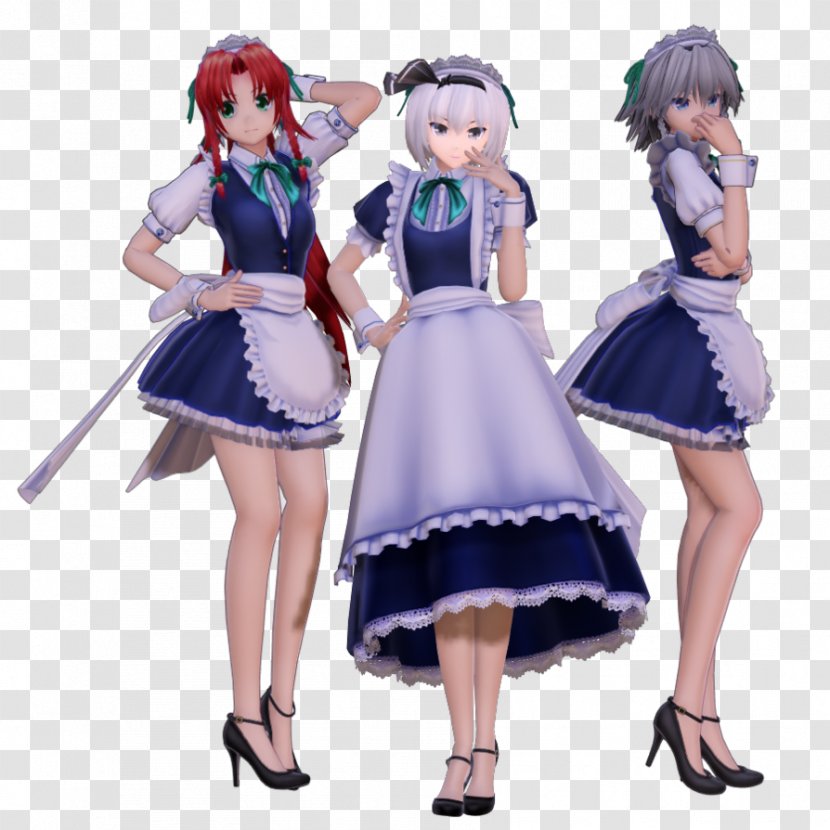 Lady's Maid Touhou Project Housekeeper Domestic Worker - Cartoon Transparent PNG