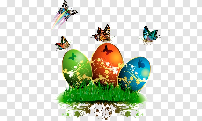 Easter Bunny Postcard Egg Vector Graphics - Decorating - Background tree Transparent PNG