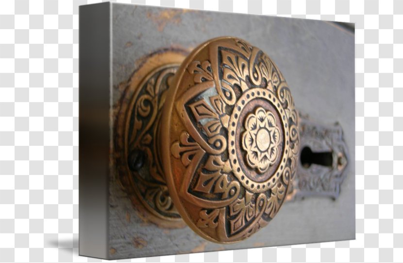 01504 Copper - Brass - Door Knob Transparent PNG
