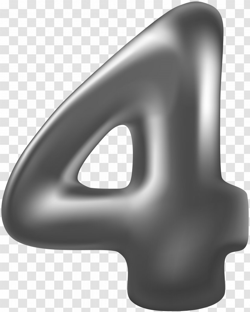 Nose Font - Number 4 Transparent PNG