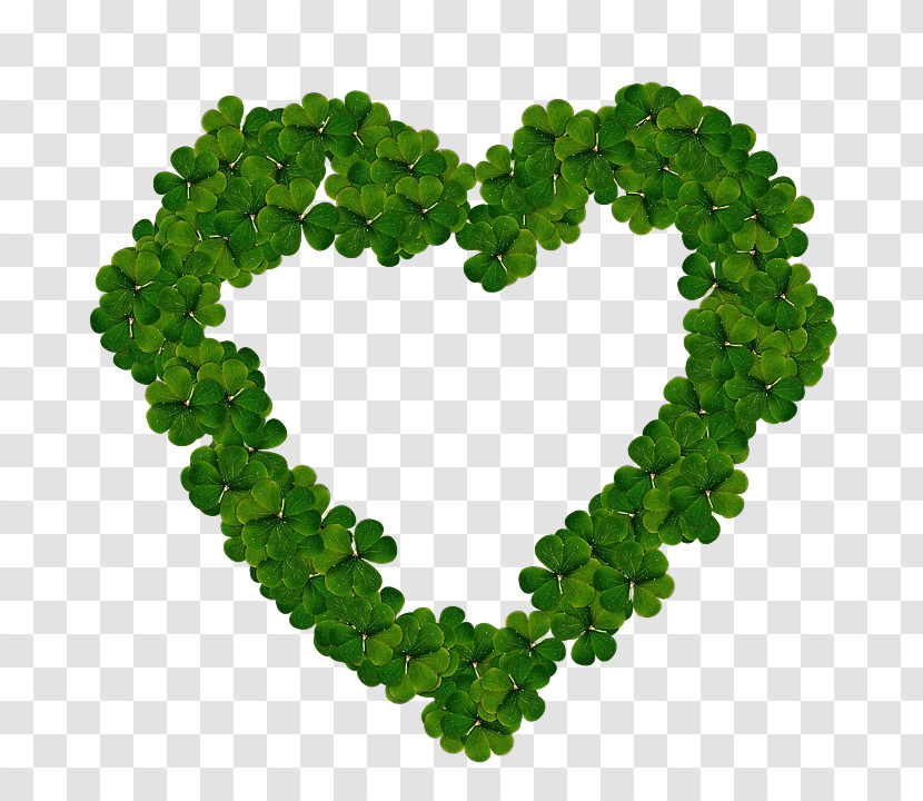 Green Leaf Symbol Heart Plant Transparent PNG